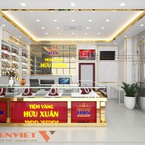 Thiết kế tiệm vàng Hữu Xuân 